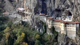 Sümela Manastırı’nda teleferik heyecanı