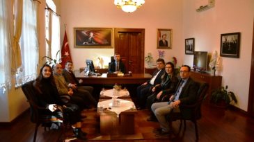 Edremit Mimarlar Odası yeni yönetiminden Kaymakam Sırmalı ya ziyaret