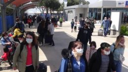 Bandırma iskelesinde tam kapanma öncesi yoğunluk